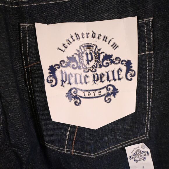 NWT VTG Pelle Pelle Mens 46x34 Blue Streak Baggy Y2K 2000s Hip Hop Jeans - Picture 3 of 10